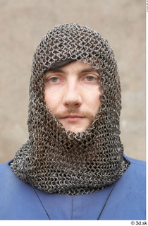 Photos Medieval Knight in mail armor 4 army chainmail head…